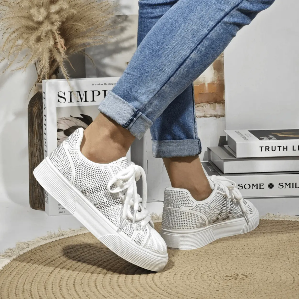 Espadrille ballerine pour femme 270-8 gris