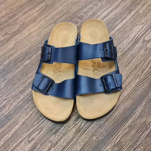 SANDALE HOMME SH022 BLEU CUIR .......... miniature