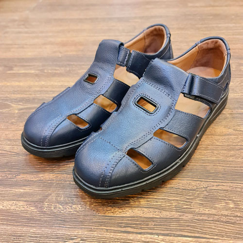 CHAUSSURE Confort SM120 Bleu Cuir .......... Sandales homme Maroc
