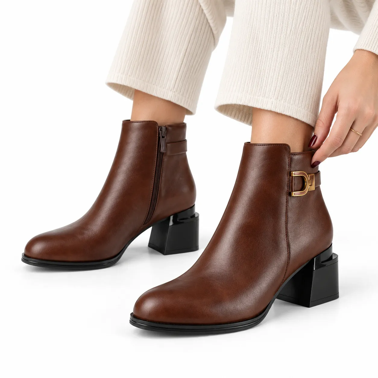 Bottine pour femme TF-HEL 4321 marron