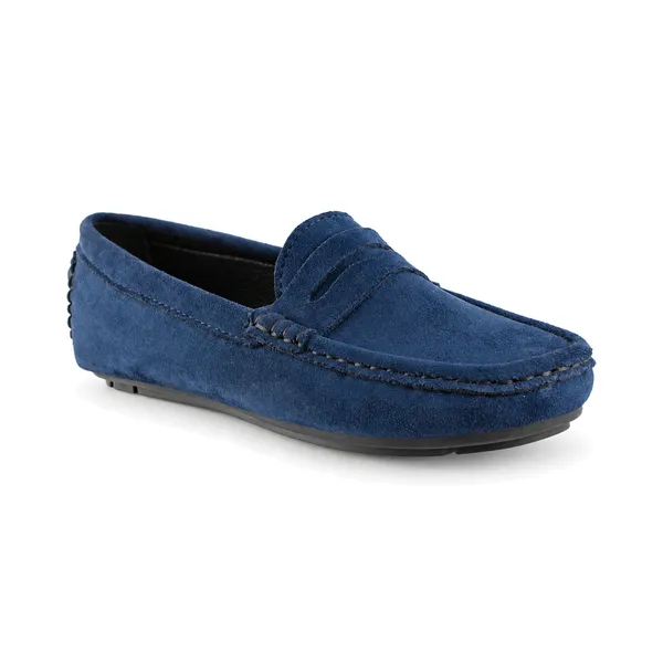 Mocassin pour femme M2023-1 bleu daim