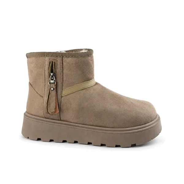 pantoufle compense pour femme lc 2-1029 marron