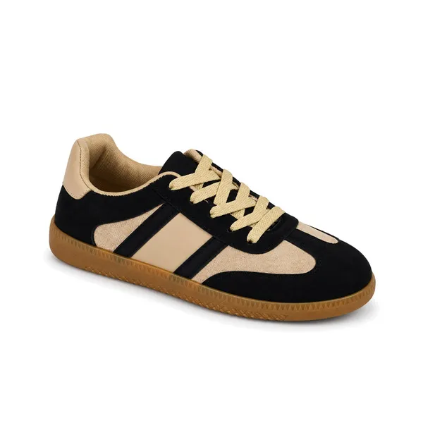 Basket sneakers pour femme k-1 noir/beige